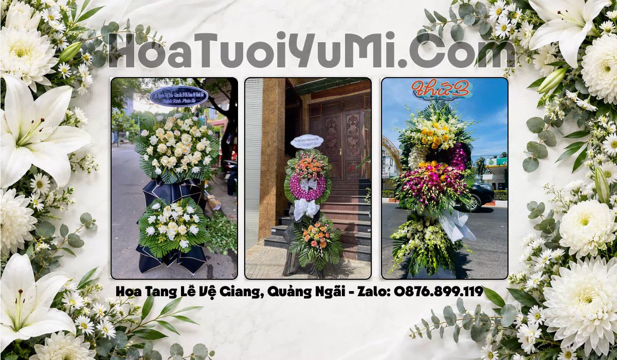 Đặt Vòng Hoa Tang Lễ Tại Xã Vệ Giang, Quảng Ngãi