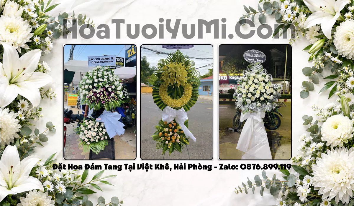 vòng hoa tang lễ giao tận nơi tại Xã Việt Khê