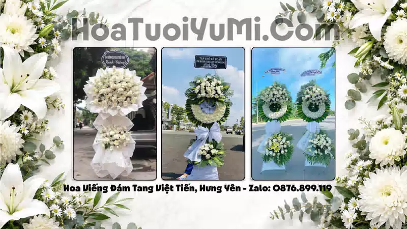 Vòng Hoa Viếng Xã Việt Tiến, Tỉnh Hưng Yên - Giao Kịp Giờ