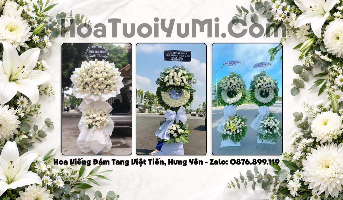 Vòng Hoa Viếng Xã Việt Tiến, Tỉnh Hưng Yên - Giao Kịp Giờ
