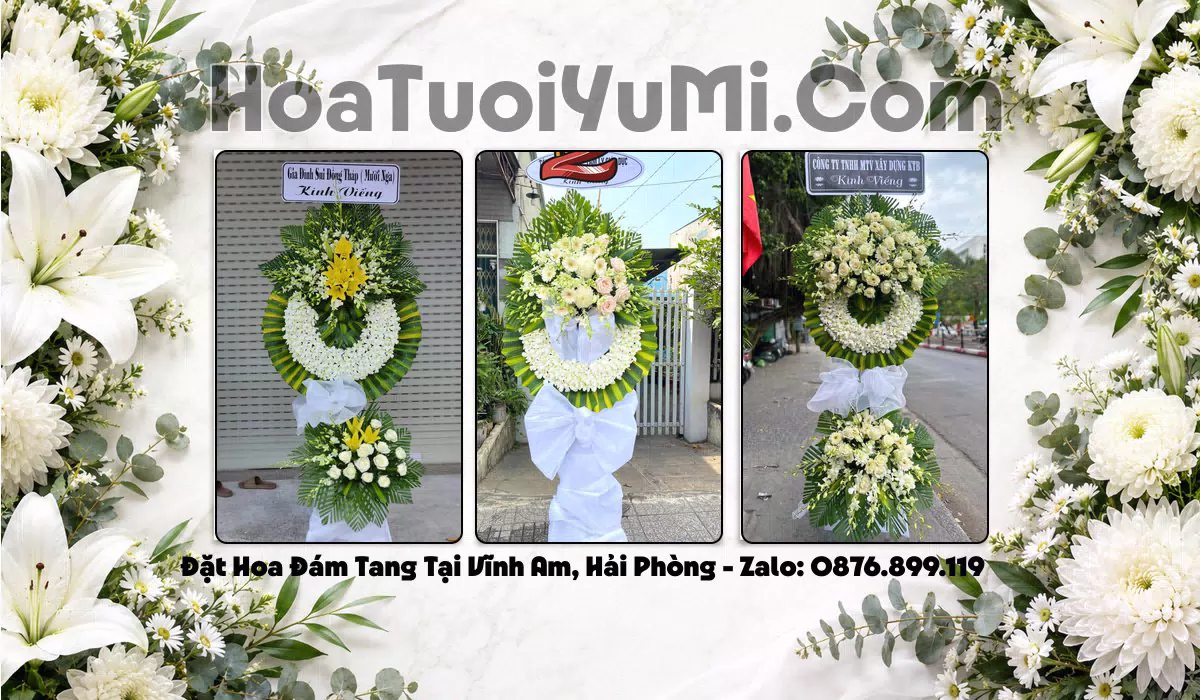Vòng hoa tang lễ giao tận nơi tại Xã Vĩnh Am, Hải Phòng