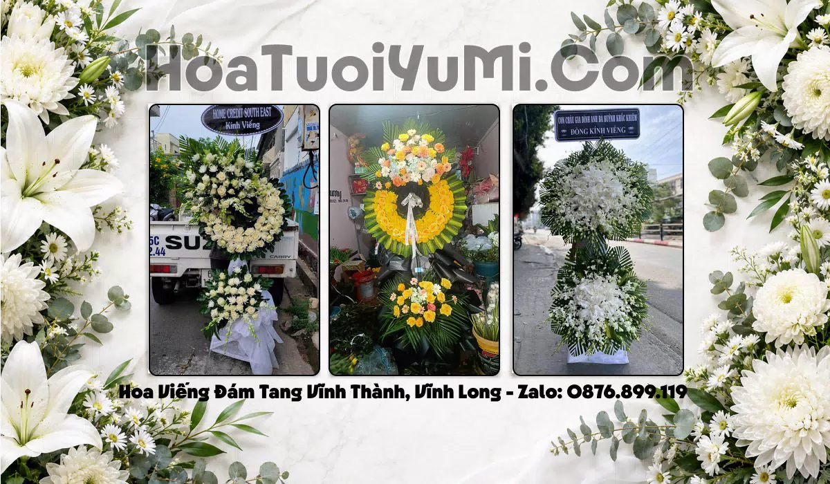 Kệ hoa tang lễ giao tại Xã Vĩnh Thành, Vĩnh Long