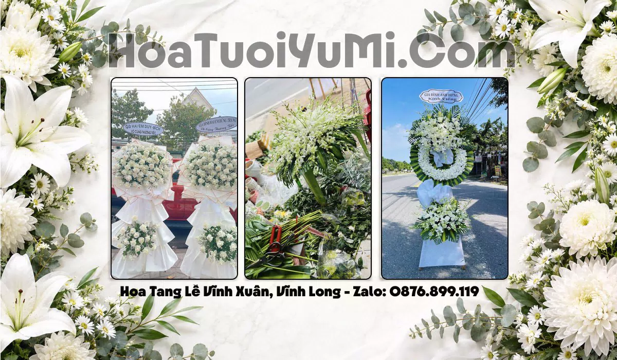 Đặt Vòng Hoa Đám Tang Tại Xã Vĩnh Xuân, Tỉnh Vĩnh Long