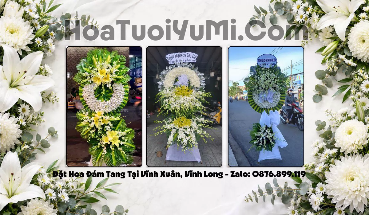 vòng hoa tang lễ Xã Vĩnh Xuân