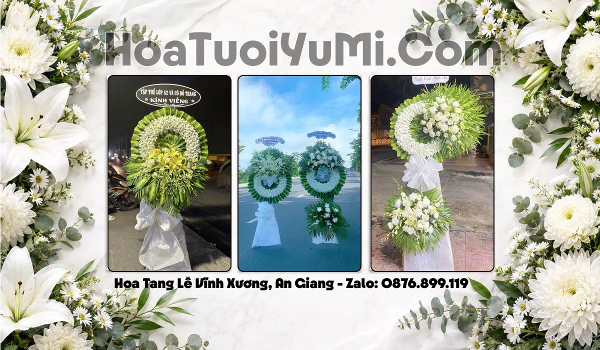 Đặt Hoa Viếng Đám Tang Tại Xã Vĩnh Xương, Tỉnh An Giang