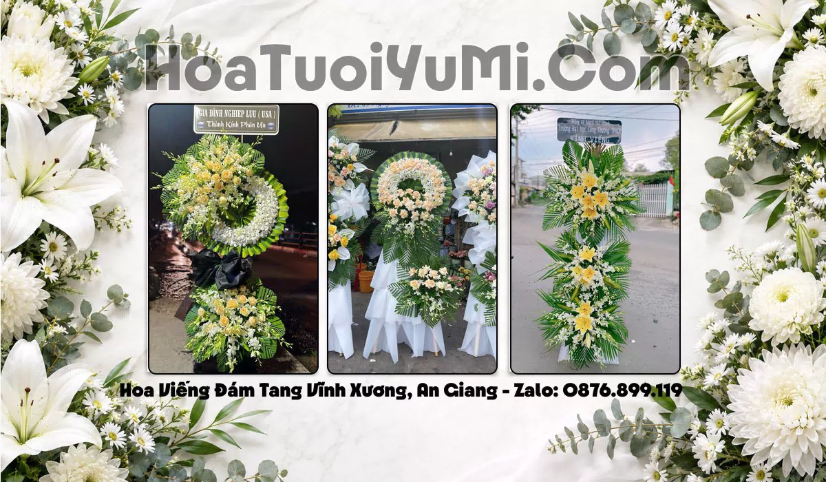 vòng hoa tang lễ Xã Vĩnh Xương, Tỉnh An Giang