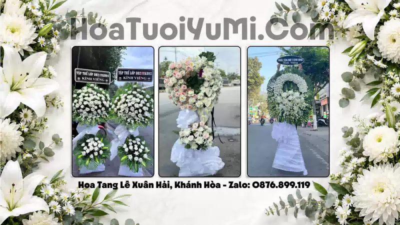 Vòng Hoa Viếng Xã Xuân Hải, Tỉnh Khánh Hòa - Giao Kịp Giờ