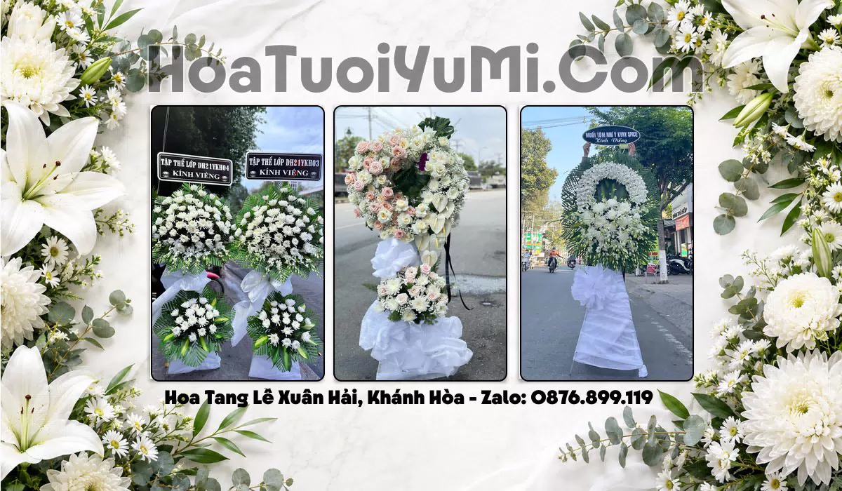 Vòng Hoa Viếng Xã Xuân Hải, Tỉnh Khánh Hòa - Giao Kịp Giờ