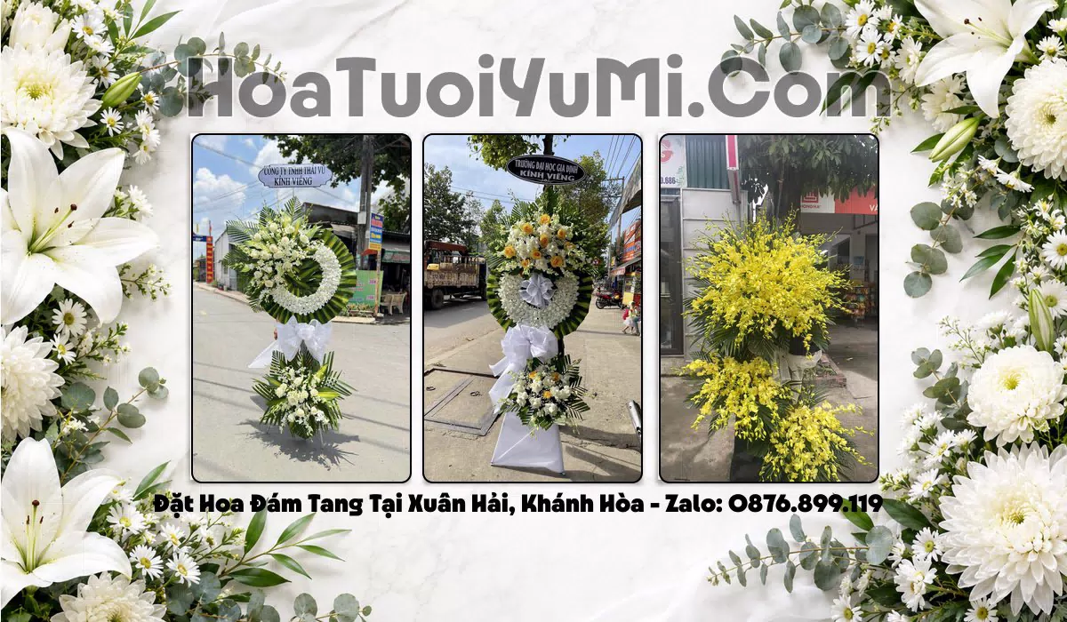 vòng hoa viếng đám tang Xã Xuân Hải