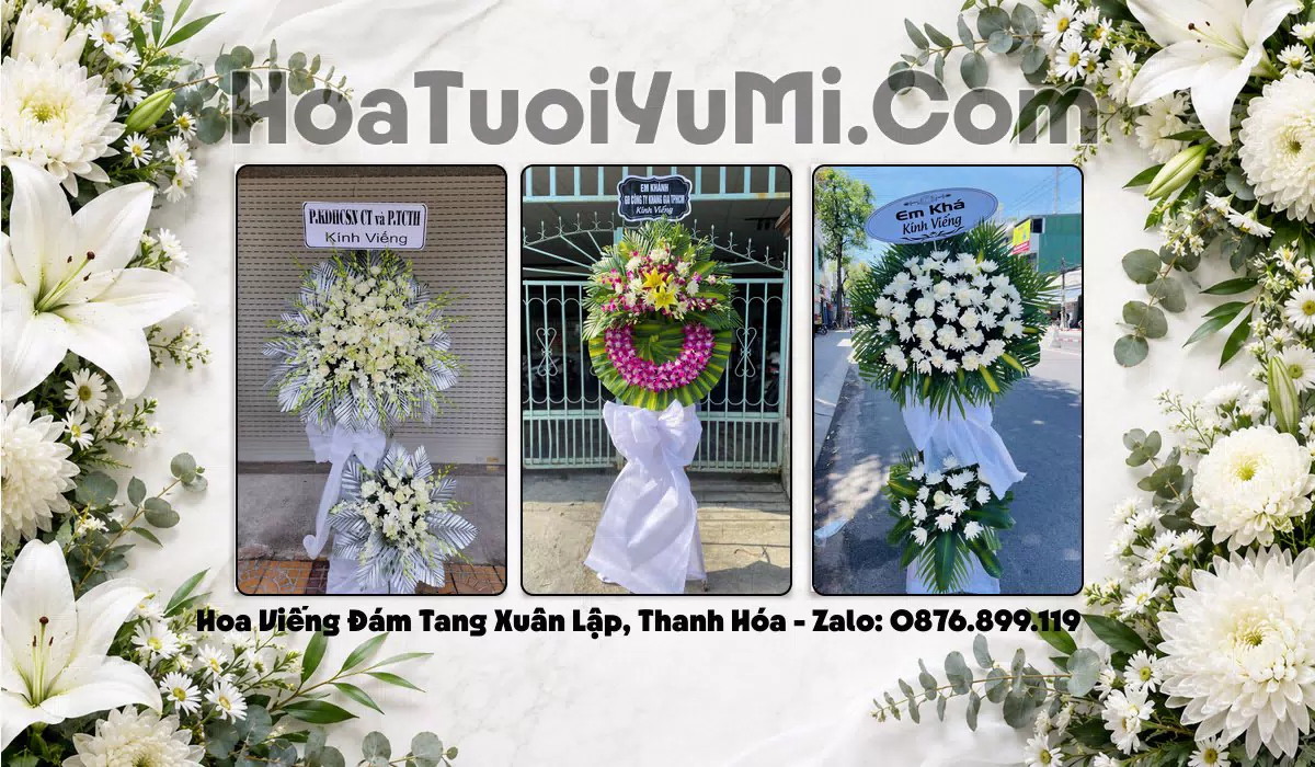 Kệ hoa viếng tang lễ tại Xã Xuân Lập giao nhanh trong ngày