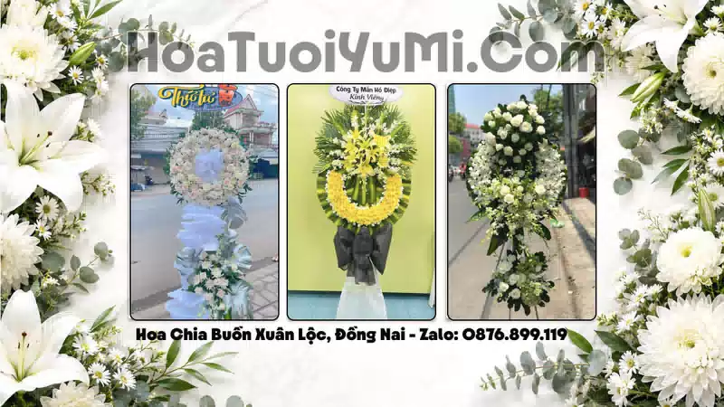 Vòng Hoa Viếng Xã Xuân Lộc, Đồng Nai - Giao Kịp Giờ