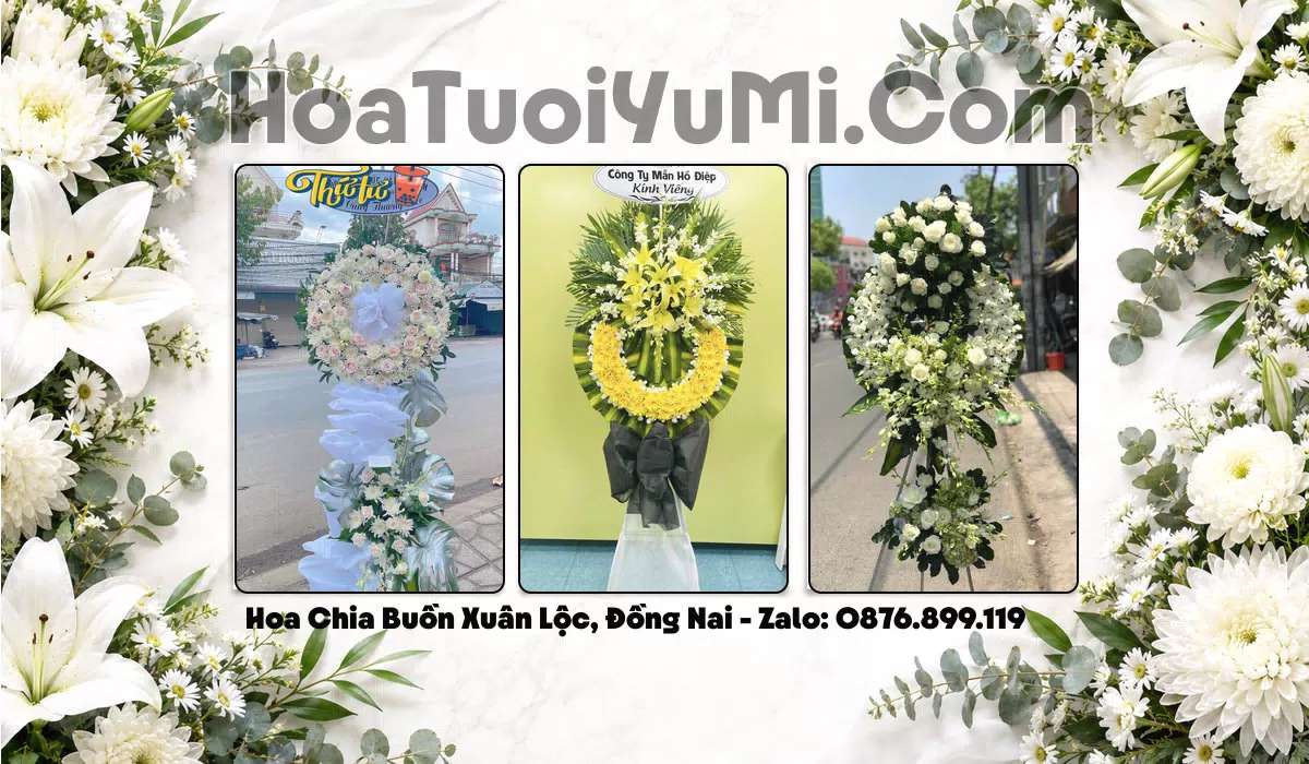 Vòng Hoa Viếng Xã Xuân Lộc, Đồng Nai - Giao Kịp Giờ
