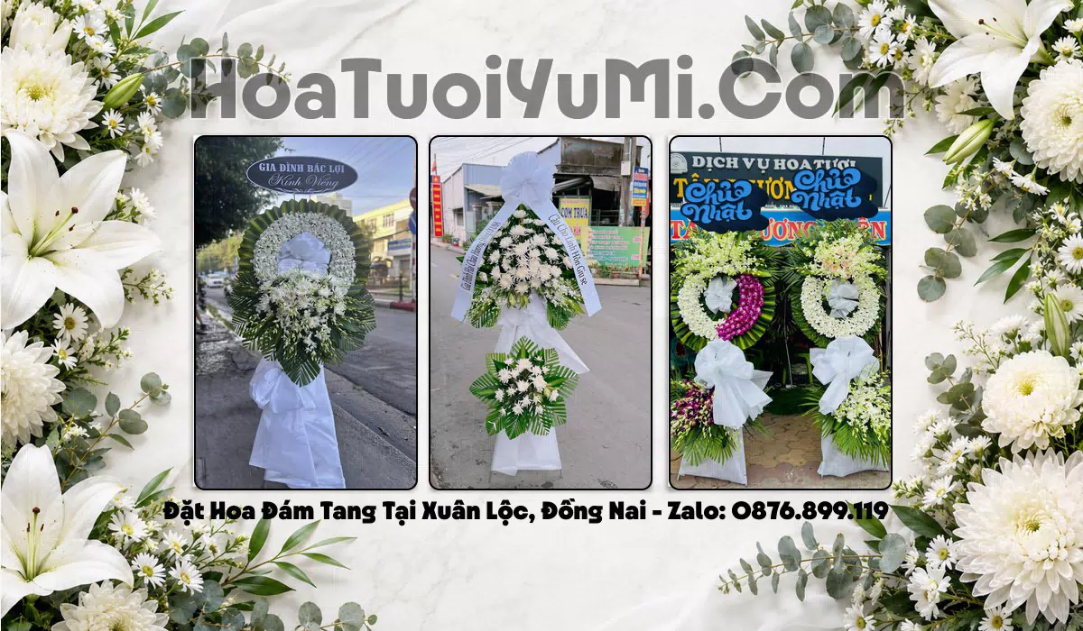 vòng hoa chia buồn tại Xã Xuân Lộc