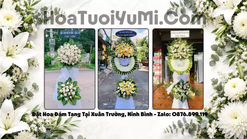 Đặt Vòng Hoa Đám Tang Tại Xã Xuân Trường, Ninh Bình