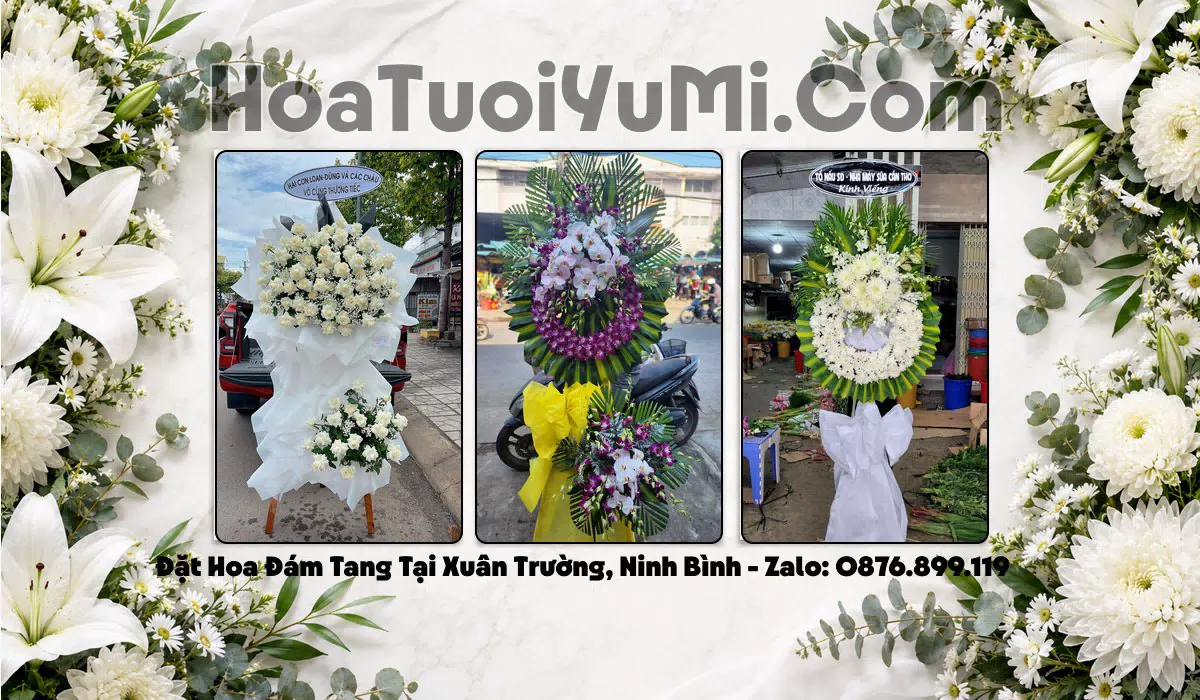 vòng hoa tang lễ Xã Xuân Trường