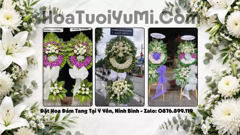 Đặt Hoa Viếng Đám Tang Tại Xã Ý Yên, Tỉnh Ninh Bình