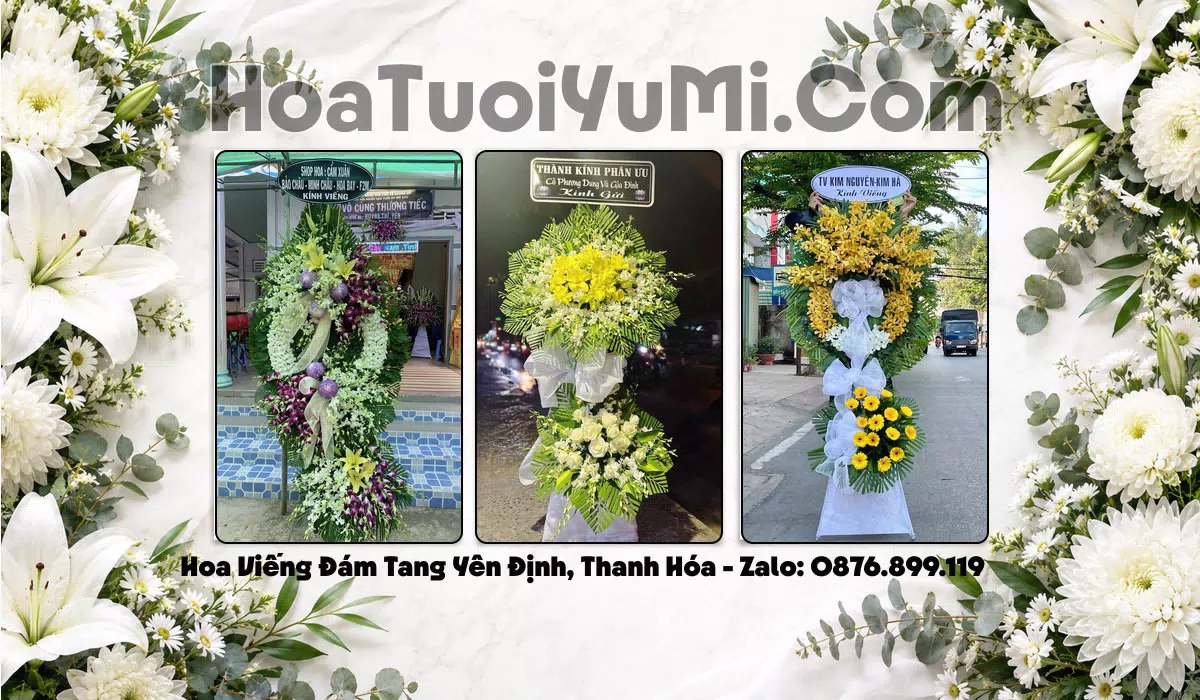 kệ hoa viếng tang lễ Xã Yên Định
