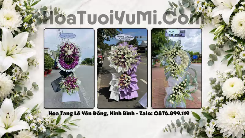 Vòng Hoa Viếng Xã Yên Đồng, Ninh Bình - Giao Kịp Giờ
