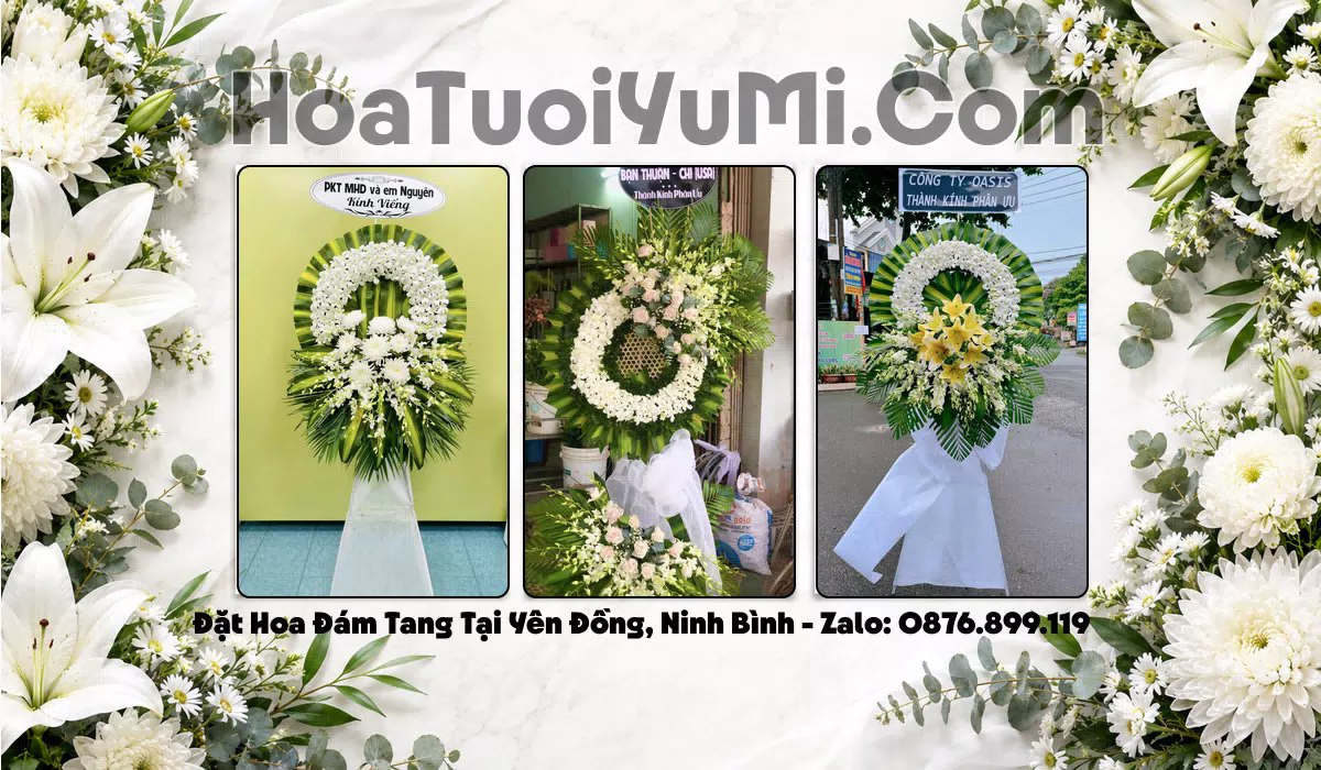 hoa viếng đám tang Xã Yên Đồng
