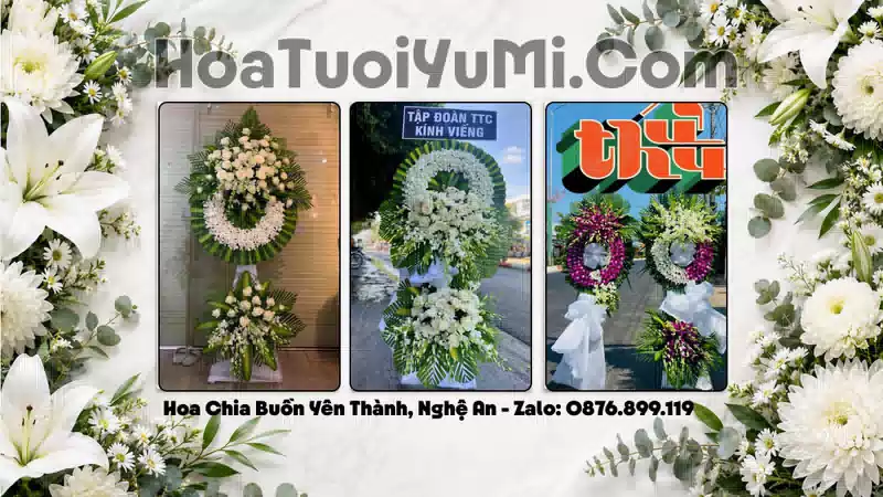 Đặt Vòng Hoa Đám Tang Tại Xã Yên Thành, Nghệ An