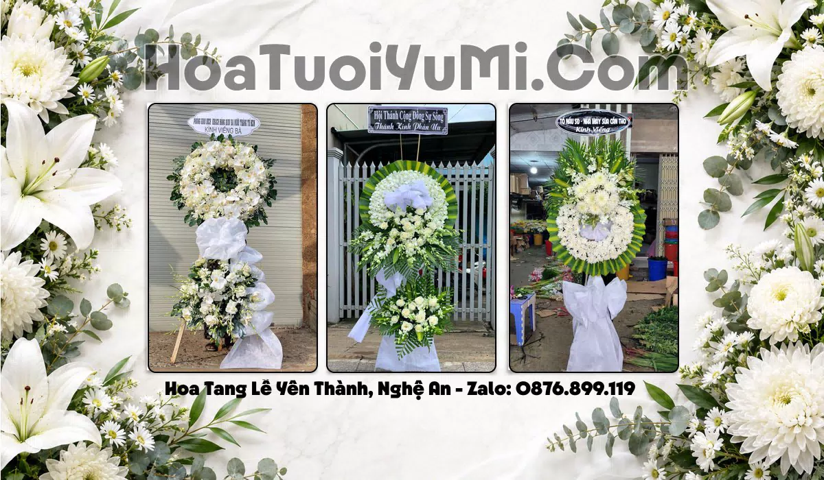 Vòng hoa tang lễ tại Xã Yên Thành, Nghệ An