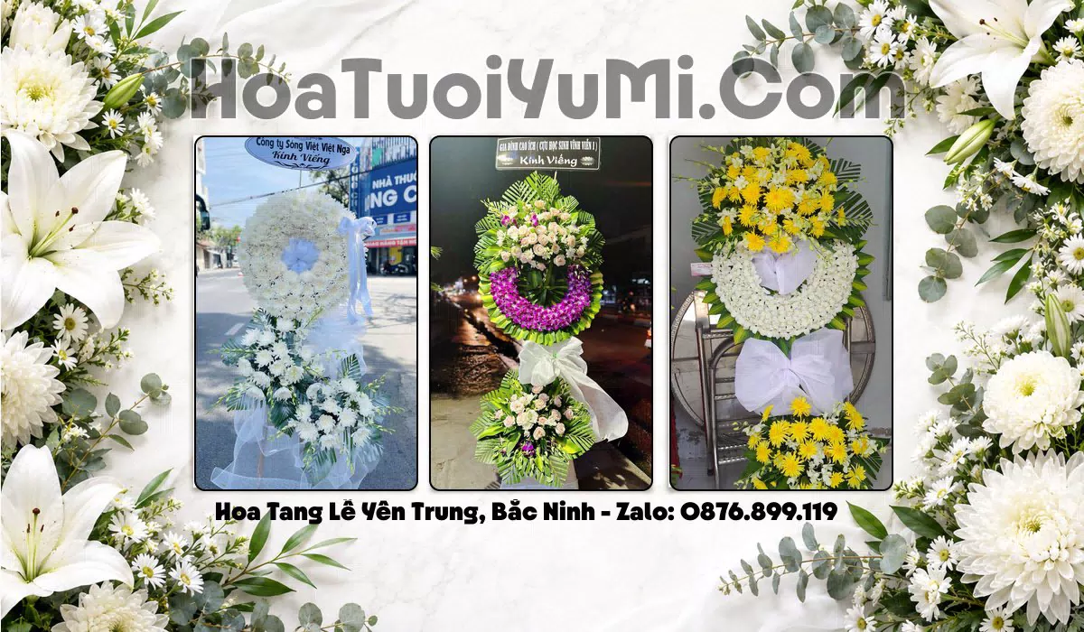 Vòng hoa tang lễ tại Xã Yên Trung