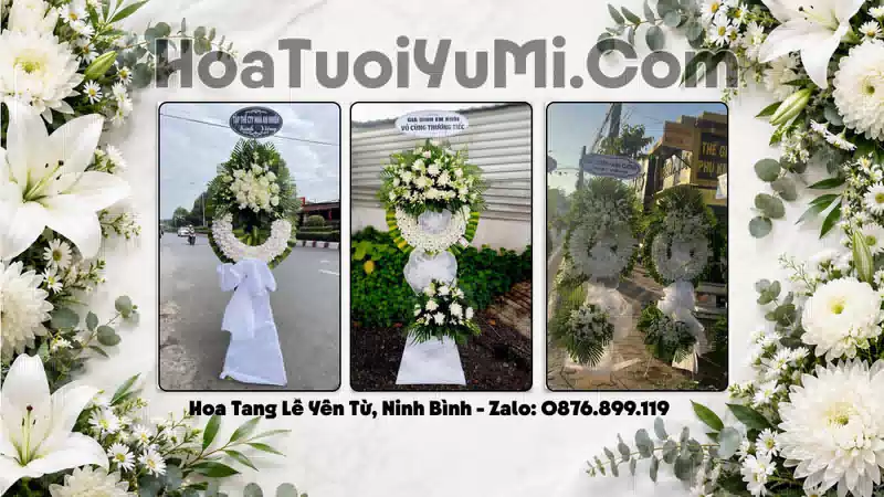 Đặt Hoa Viếng Đám Tang Tại Xã Yên Từ, Tỉnh Ninh Bình