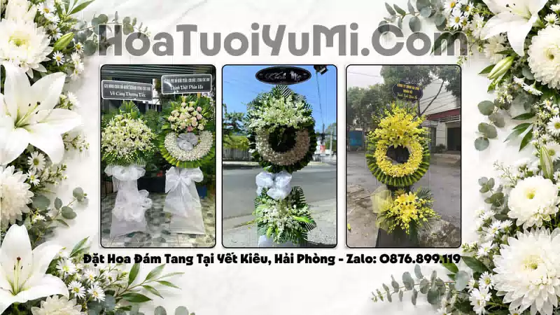 Vòng Hoa Viếng Xã Yết Kiêu, Thành Phố Hải Phòng - Giao Nhanh