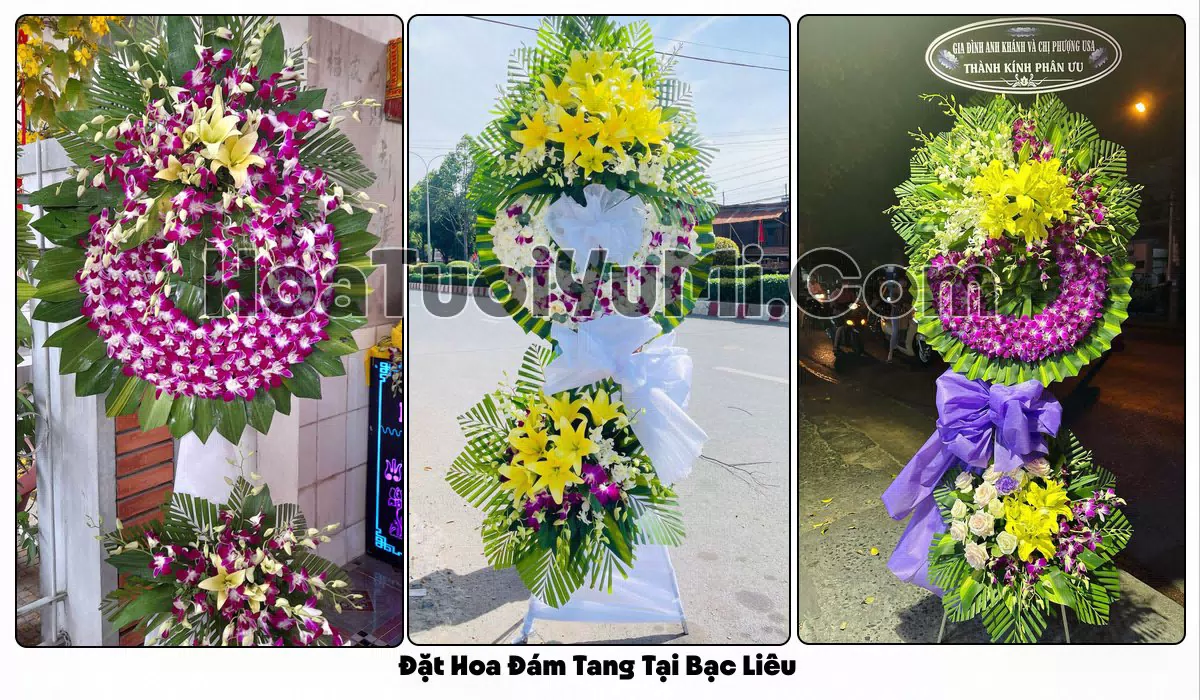 Đặt Vòng Hoa Đám Tang Tại Phường Bạc Liêu, Cà Mau
