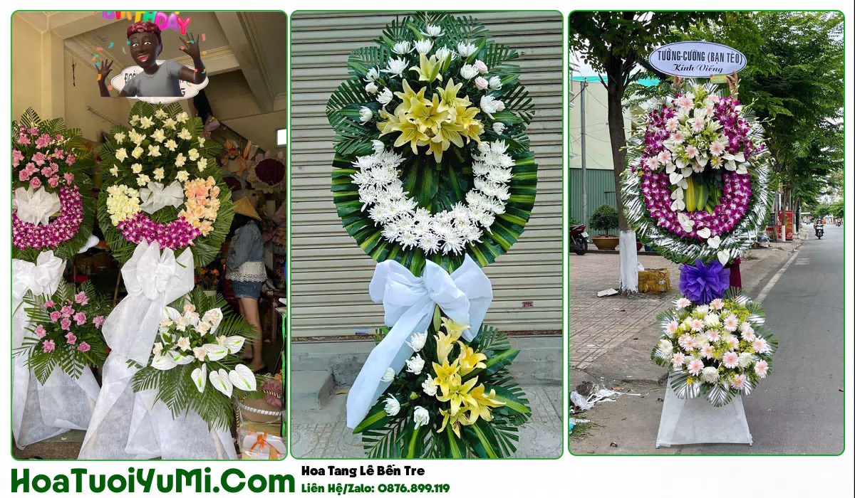 Đặt Vòng Hoa Đám Tang Tại Phường Bến Tre, Vĩnh Long