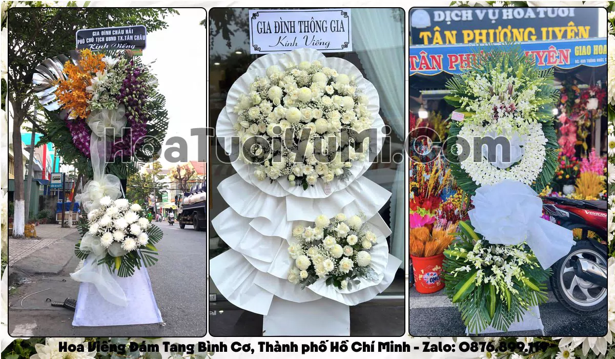 Đặt Vòng Hoa Đám Tang Tại Phường Bình Cơ, Thành Phố Hồ Chí Minh