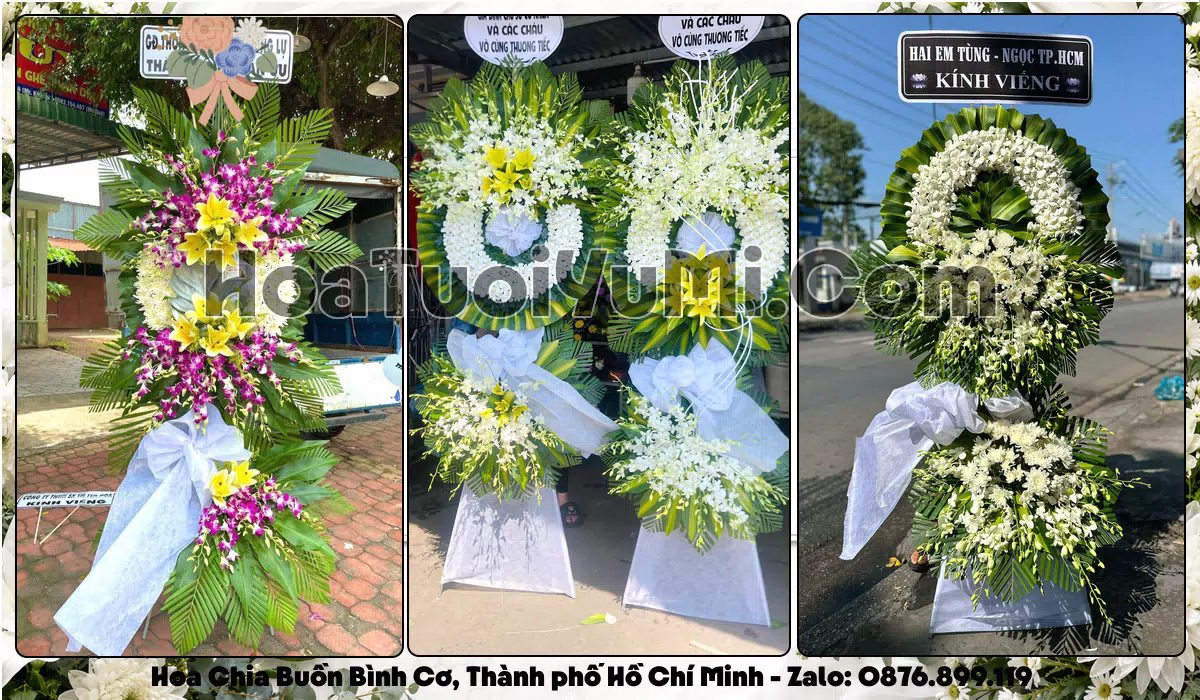 vòng hoa viếng đám tang tại Phường Bình Cơ