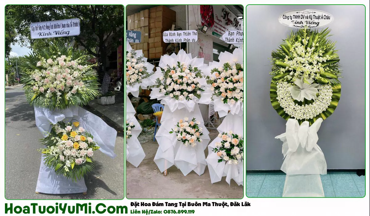 vòng hoa viếng đám tang tại Phường Buôn Ma Thuột, Đắk Lắk