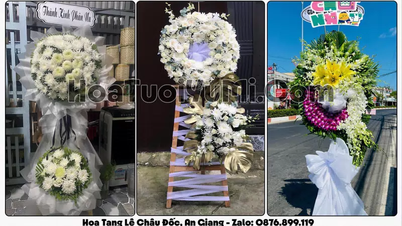 Đặt Vòng Hoa Đám Tang Tại Phường Châu Đốc, An Giang
