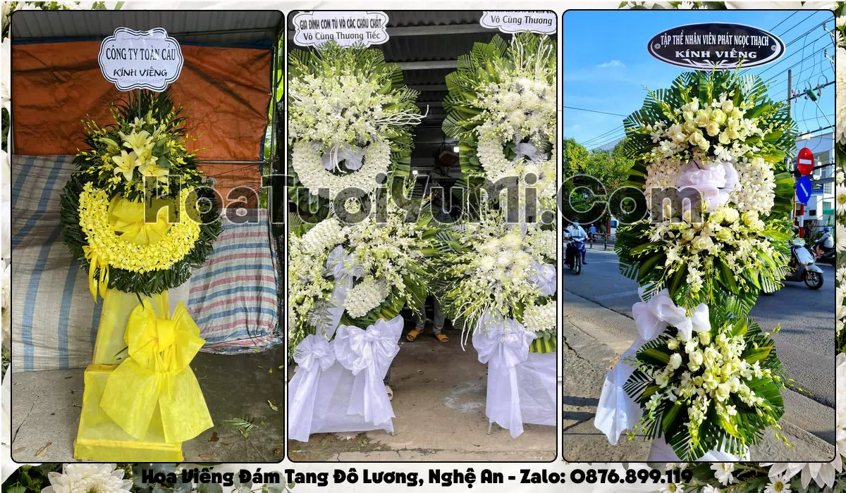 Đặt Vòng Hoa Đám Tang Tại Xã Đô Lương, Tỉnh Nghệ An