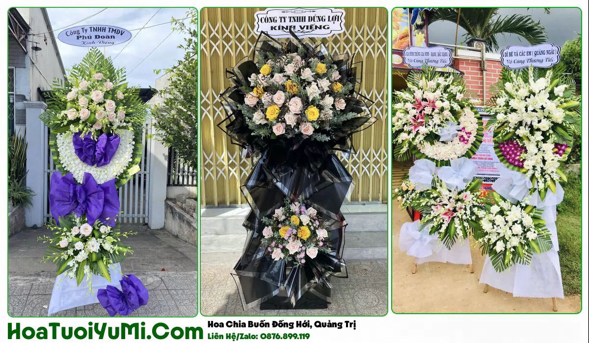 lẵng hoa chia buồn Phường Đồng Hới