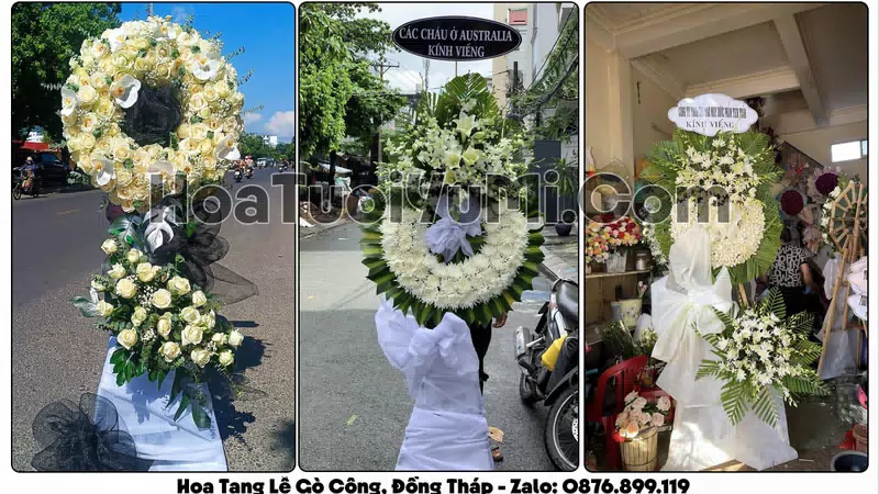 Đặt Vòng Hoa Đám Tang Tại Phường Gò Công, Tỉnh Đồng Tháp