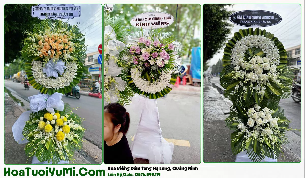 kệ hoa tang lễ tại Hạ Long