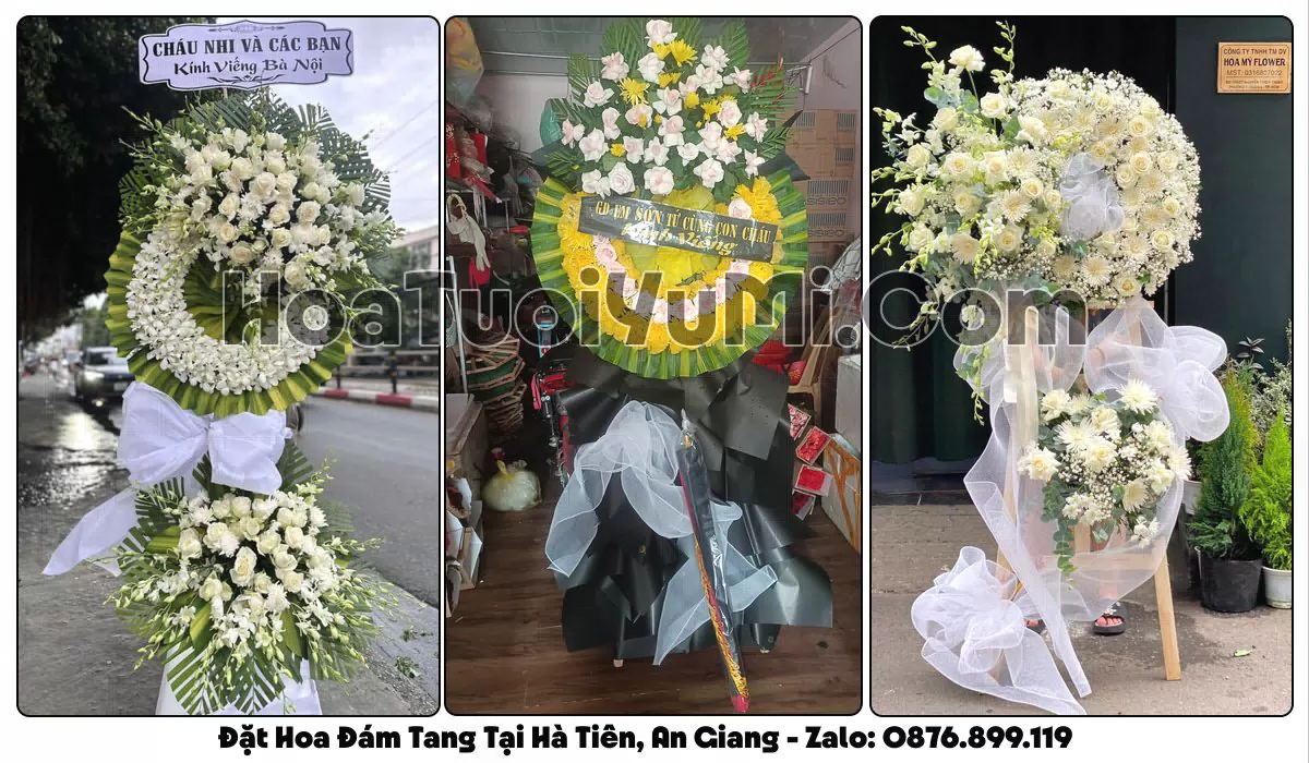 Đặt Vòng Hoa Đám Tang Tại Phường Hà Tiên, An Giang