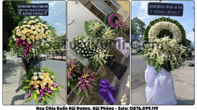 Đặt Vòng Hoa Đám Tang Tại Phường Hải Dương, Hải Phòng