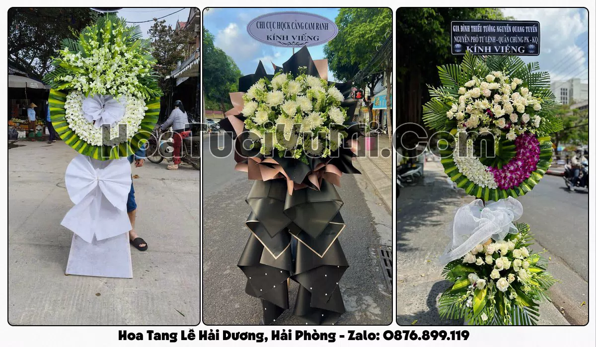 vòng hoa viếng đám tang tại Phường Hải Dương, Hải Phòng