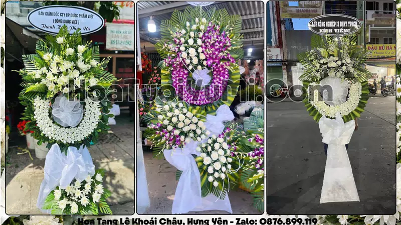Đặt Vòng Hoa Đám Tang Tại Xã Khoái Châu, Tỉnh Hưng Yên