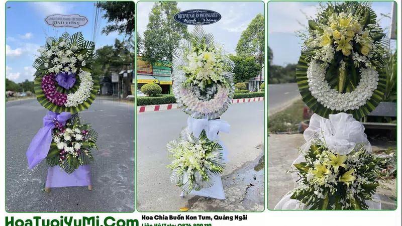 Đặt Vòng Hoa Đám Tang Tại Phường Kon Tum, Quảng Ngãi