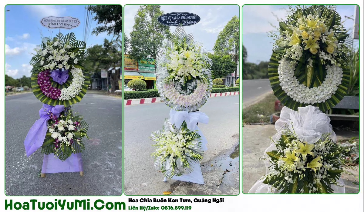 Đặt Vòng Hoa Đám Tang Tại Phường Kon Tum, Quảng Ngãi
