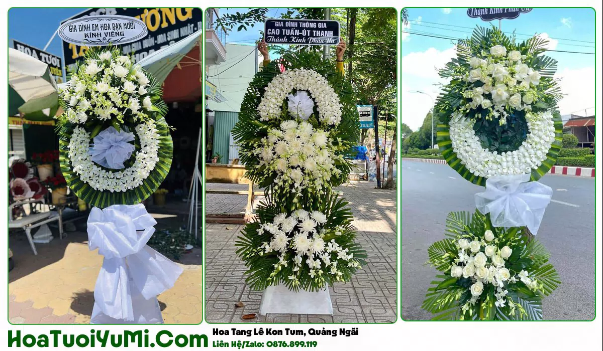 kệ hoa tang lễ tại Kon Tum, Quảng Ngãi