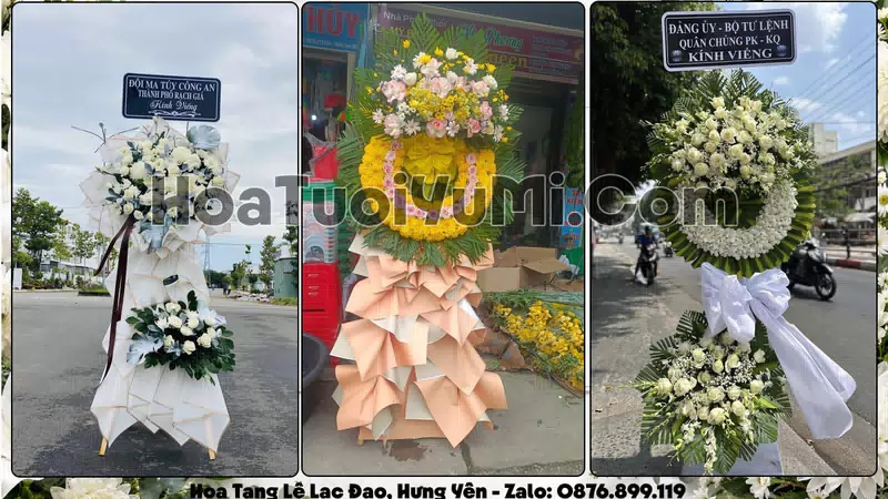 Đặt Vòng Hoa Đám Tang Tại Xã Lạc Đạo, Tỉnh Hưng Yên