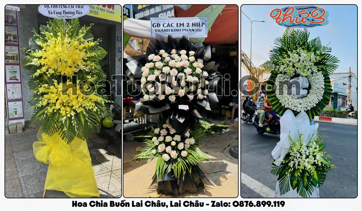vòng hoa viếng đám tang tại Phường Lai Châu, Lai Châu