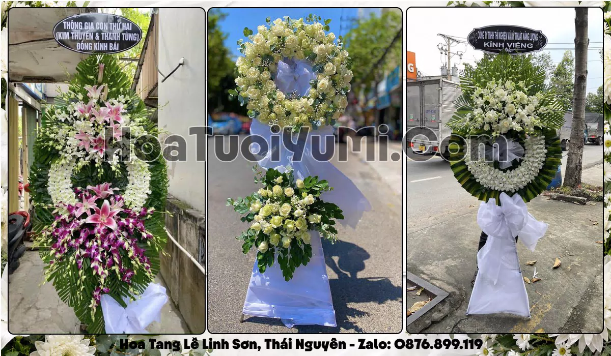 kệ hoa tang lễ tại Linh Sơn Thái Nguyên