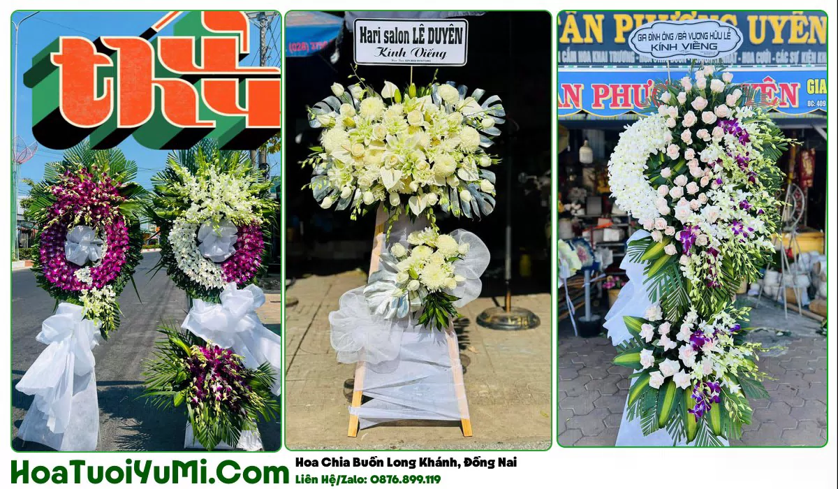 kệ hoa chia buồn giao tận nơi tại Long Khánh, Đồng Nai