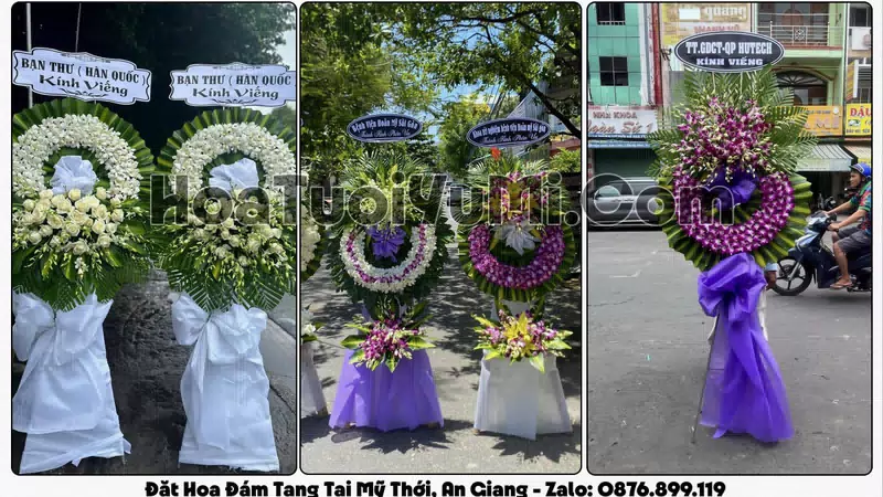 Đặt Vòng Hoa Đám Tang Tại Phường Mỹ Thới, Tỉnh An Giang